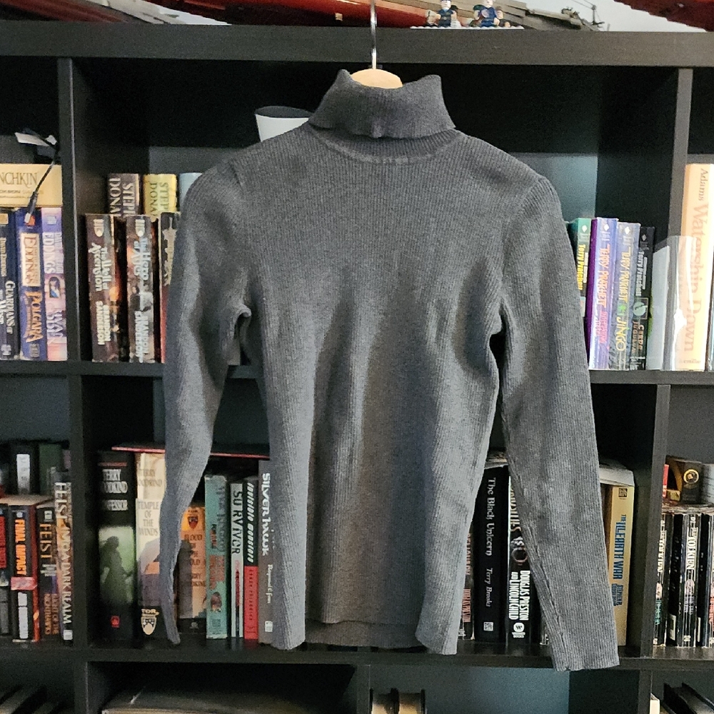 Style & Co Gray Turtleneck Sweater - Women's Classic Knit